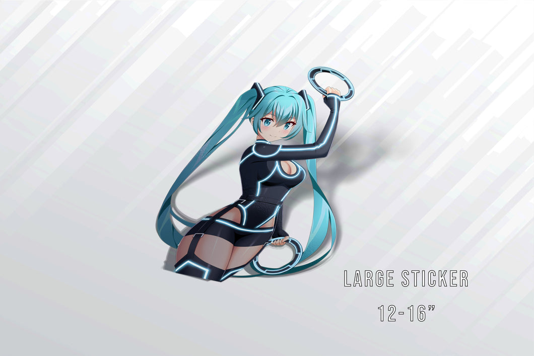 Miku Tron Large Sticker