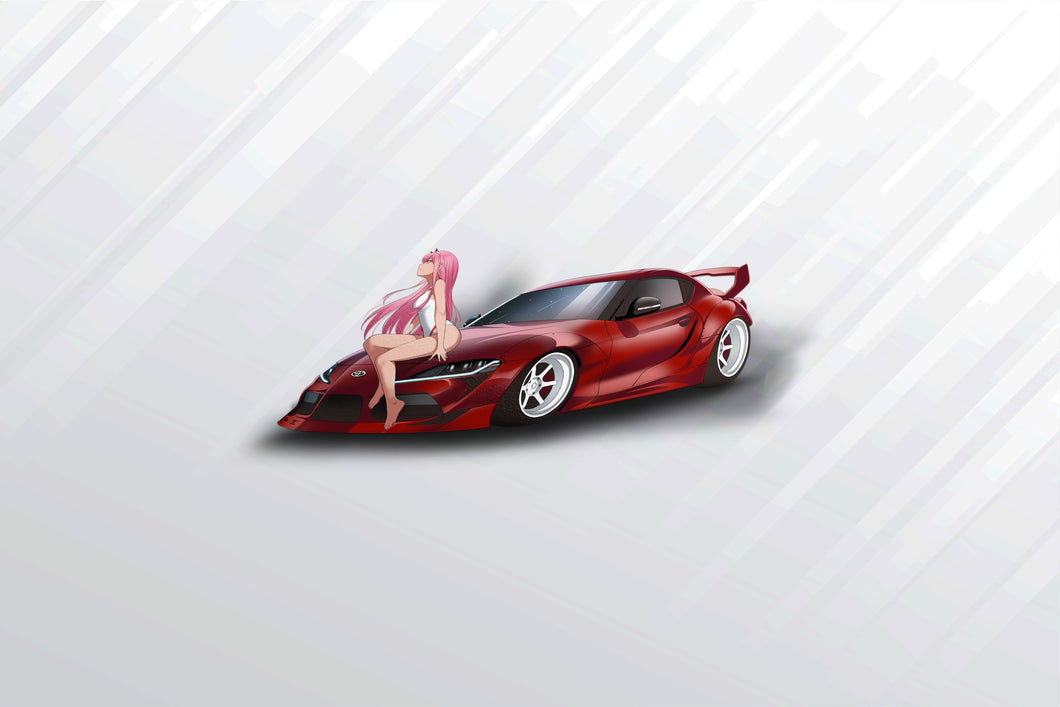 002 Toyota Supra Sticker