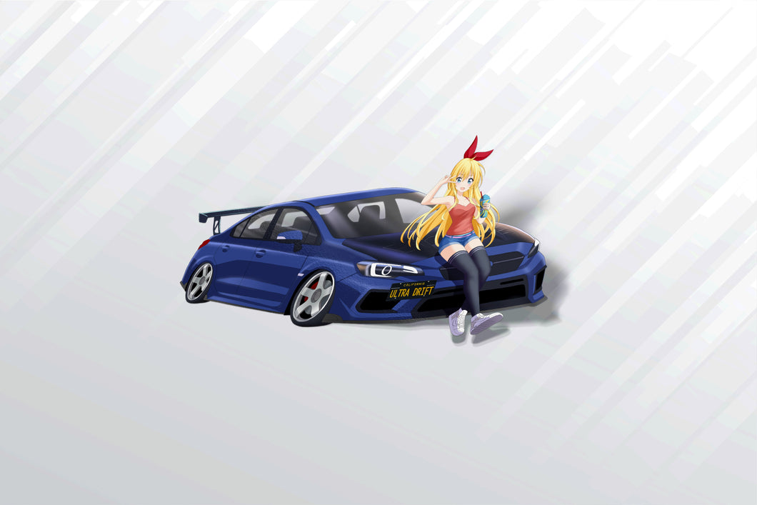 Chitoge Subaru Wrx STI Sticker